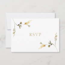 Carte de réponse élégante pour mariage