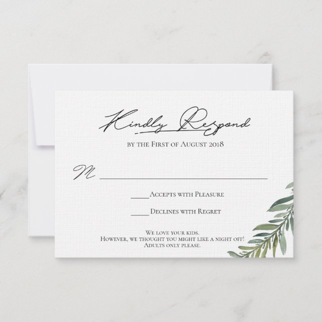 Carte de réponse finale pour Candice (Devant)