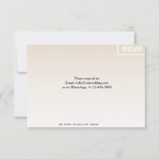 Carte de réponse florale RSVP | Carte de réponse p