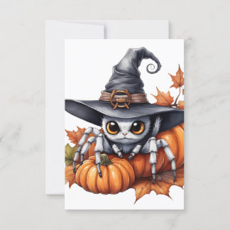 Carte de réponse Halloween personnalisable