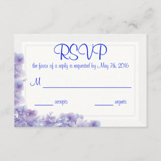 Carte de réponse Hydrangea