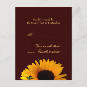 Carte de réponse mariage