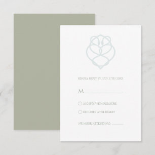 Carte de réponse Mariage Blue Celtic Swan Love Kno