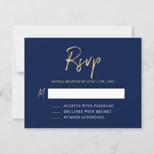 Carte de réponse moderne pour anniversaire