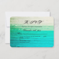 Carte de réponse Ombre Blue Frosting 3x5 R.S.V.P.