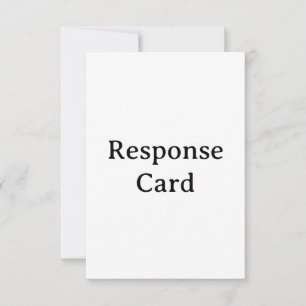 Carte de réponse personnalisée 8,89 cm x 12,7 cm
