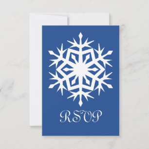 Carte de réponse pour flocons de neige hivernaux e