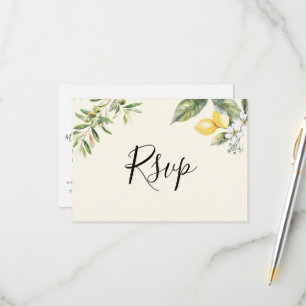 Carte de réponse pour le choix de menu jaune beurr