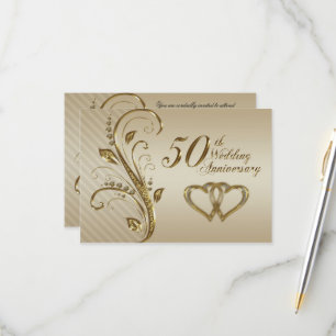 Carte de réponse pour les 50 ans de mariage