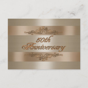 Carte de réponse RSVP 50e anniversaire