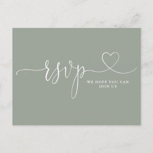 Carte de réponse RSVP avec demande de chanson en é