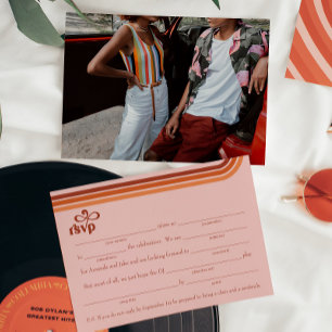 Carte de réponse RSVP avec demande de chanson en p