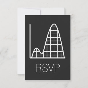 Carte de réponse RSVP «Ça s'additionne en noir»