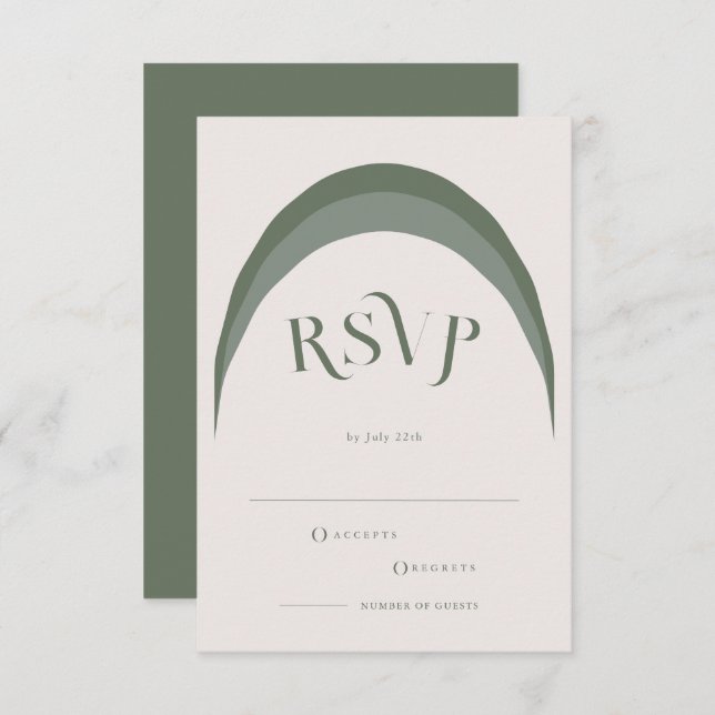 Carte de réponse RSVP Crazy Now (Devant / Derrière)