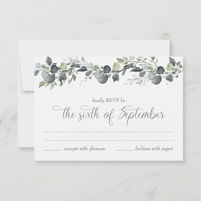 Carte de réponse RSVP de Samantha & Michael (Devant)