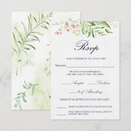 Carte de réponse RSVP Geo Envy