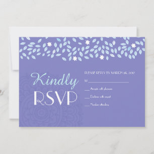 CARTE DE RÉPONSE RSVP MARIAGE ARBRE AVEC ÉTOILES