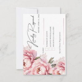 Carte de réponse RSVP Ne me faites pas rougir