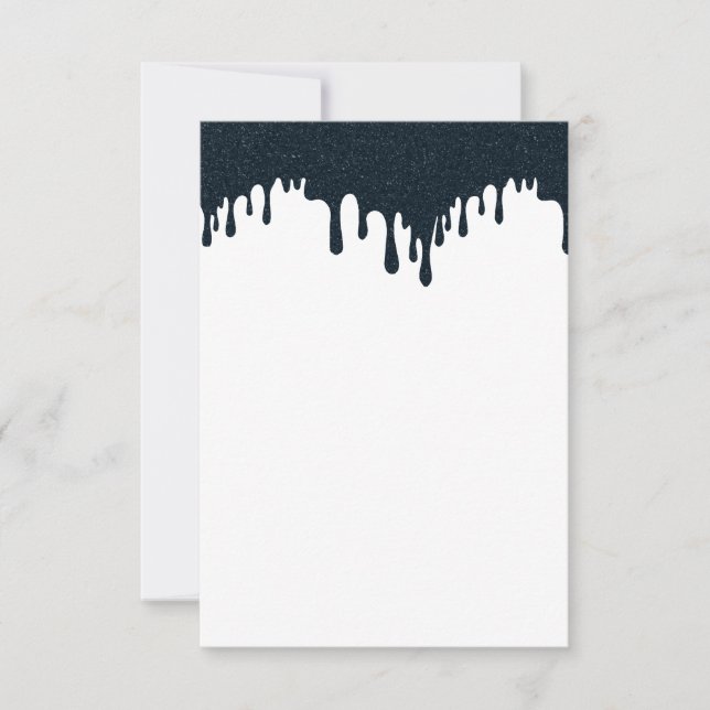 Carte de réponse RSVP personnalisée avec filtre à  (Devant)