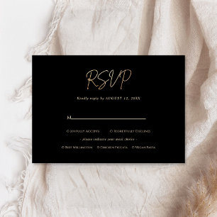 Carte de réponse RSVP pour l'anniversaire d'homme