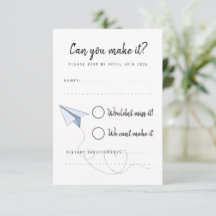 Carte de réponse RSVP pour le mariage 'Faire ses v