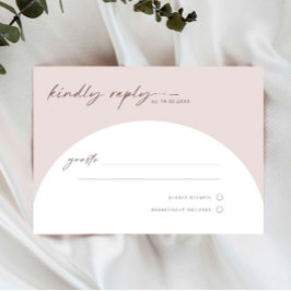 Carte de réponse RSVP simple et moderne