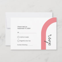 Carte de réponse RSVP | Style Classique