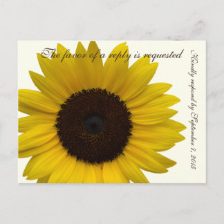 Carte de réponse RSVP Sunflower Pays