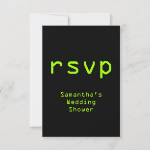Carte de réponse « rsvp » sur le thème de l'inform