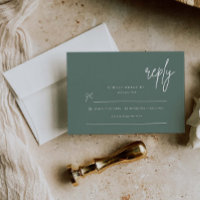 Carte de réponse simple pour invitation de mariage