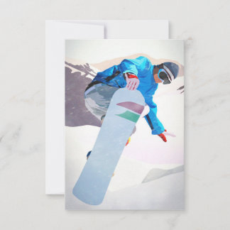 Carte de réponse Snowboard Winter Sport