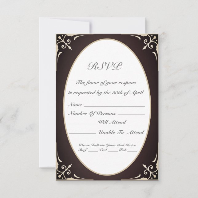 Carte de réponse victorienne (Devant)