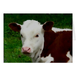 Carte de repos de veau