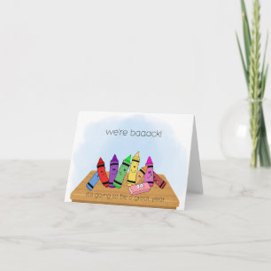 Carte de retour à l'école