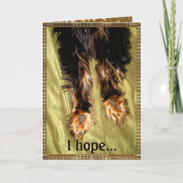 Carte De retour sur vos pieds personnalisables (Devant)