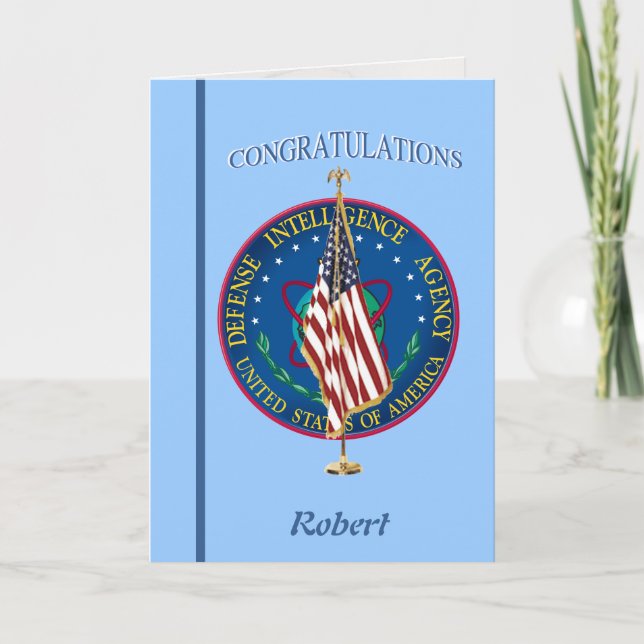 Carte de retraite de l'Agence du renseignement de  (Devant)