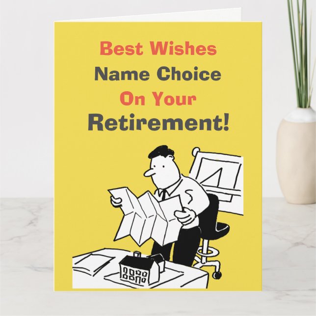 Carte de retraite de l'architecte ou du urbaniste (Devant)