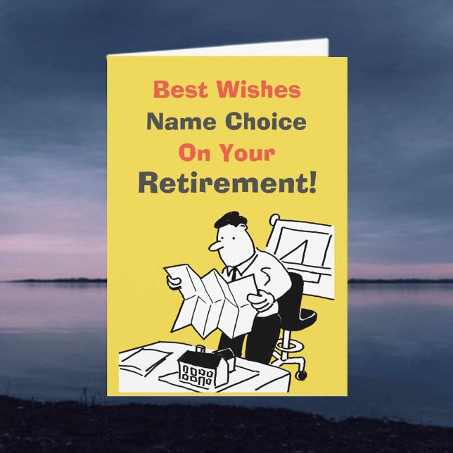 Carte de retraite de l'architecte ou du urbaniste (Créateur téléchargé)