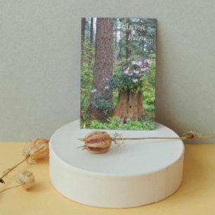 Carte de retraite florale aux rhododendrons de for