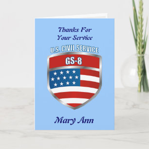 Carte de retraite GS-8 de la fonction publique