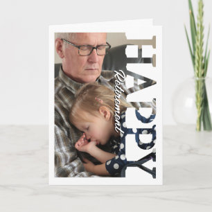 Carte de retraite personnalisée avec photo Carte