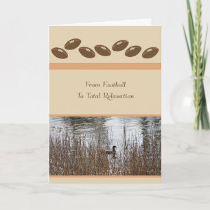 Carte de retraite pour entraîneur de football