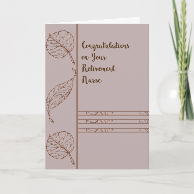 Carte de retraite pour l'infirmière (Devant)
