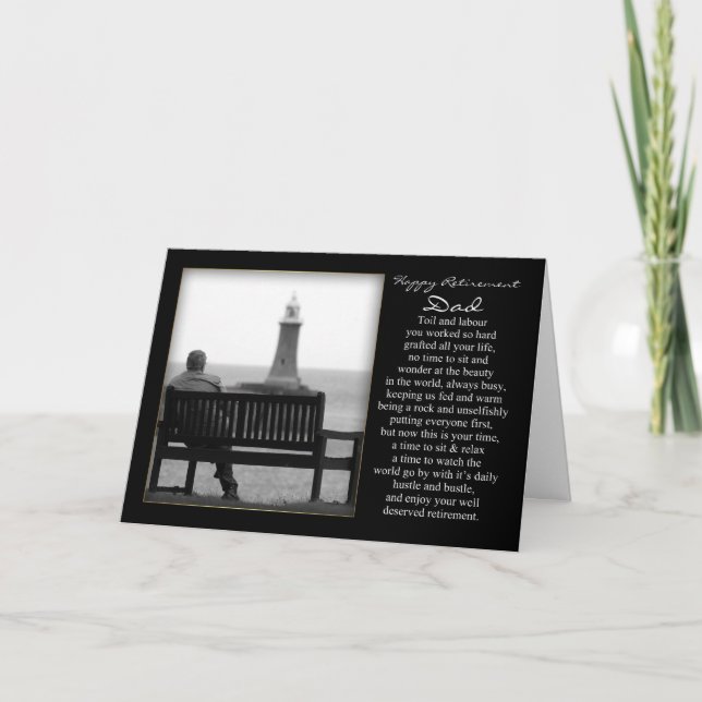 Carte de retraite pour papa (Devant)