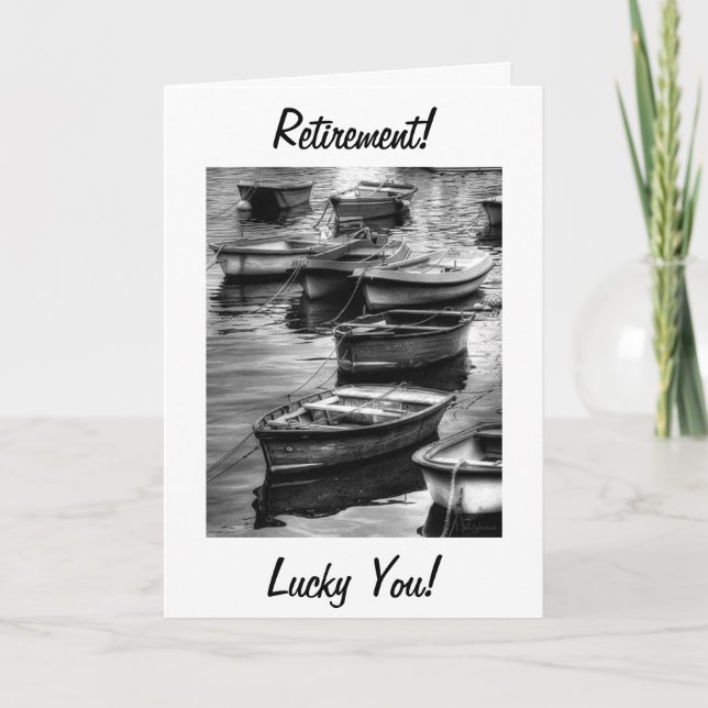 CARTE DE RETRAITE REMPLIE DE BONS VOEUX/BATEAUX RO (Devant)