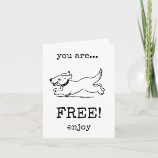 Carte de retraite, Vous êtes libre, Profitez, Mign