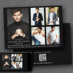 Carte de rétroprojectile QR Code Actor Modern 5 Ph
