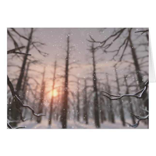 Carte de rêve pour une nuit d'hiver (Devant horizontal)