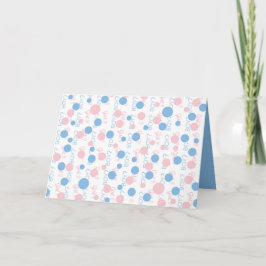 Carte de révélation de genre pour garçon