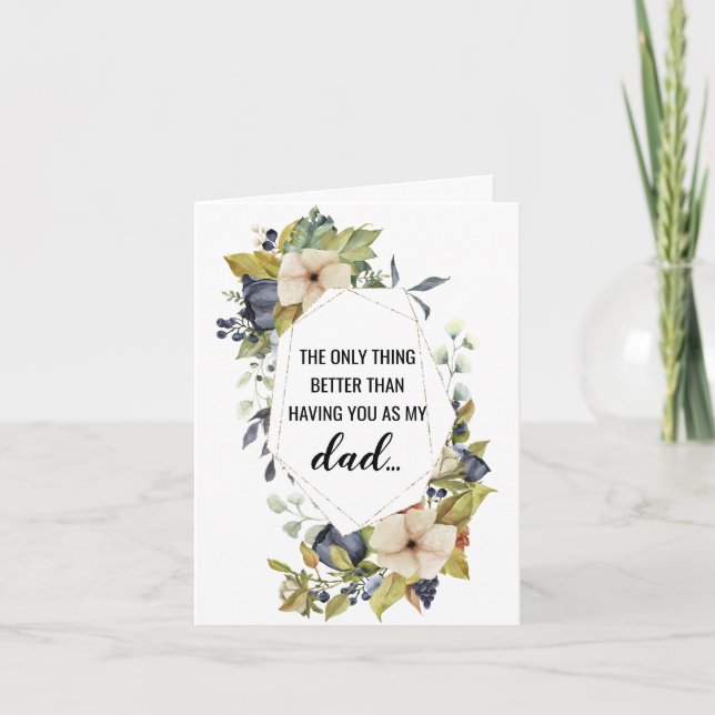 Carte de révélation de grossesse pour papa (Devant)